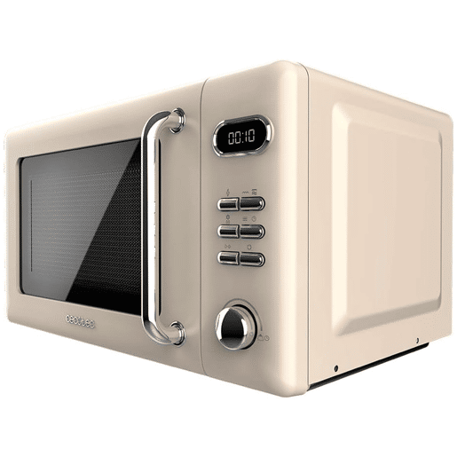 Cecotec ProClean 5110 Retro Beige Micro-ondas digital com grill de 20 l e 700 W.