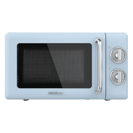 Cecotec ProClean 3110 Retro Blue Micro-ondas mecânico com grill de 20 l e 700 W.