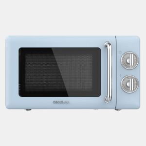 Cecotec ProClean 3110 Retro Blue Micro-ondas mecânico com grill de 20 l e 700 W.