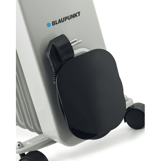 Blaupunkt BP1010 - Radiador a Óleo com 9 Elementos Radiantes 2000w. Termostato ajustável, termofusível de segurança, luz piloto acesa, rodas giratórias. Cor branca