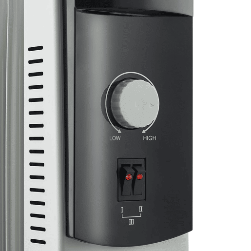 Blaupunkt BP1010 - Radiador a Óleo com 9 Elementos Radiantes 2000w. Termostato ajustável, termofusível de segurança, luz piloto acesa, rodas giratórias. Cor branca