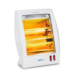 Avant AV7554 - Fogão Elétrico Quartzo com 2 Tubos, 800w com 2 Níveis de Potência: 400 W - 800 W. Interruptor Anti-tombamento, Proteção Térmica. Cor cinzenta