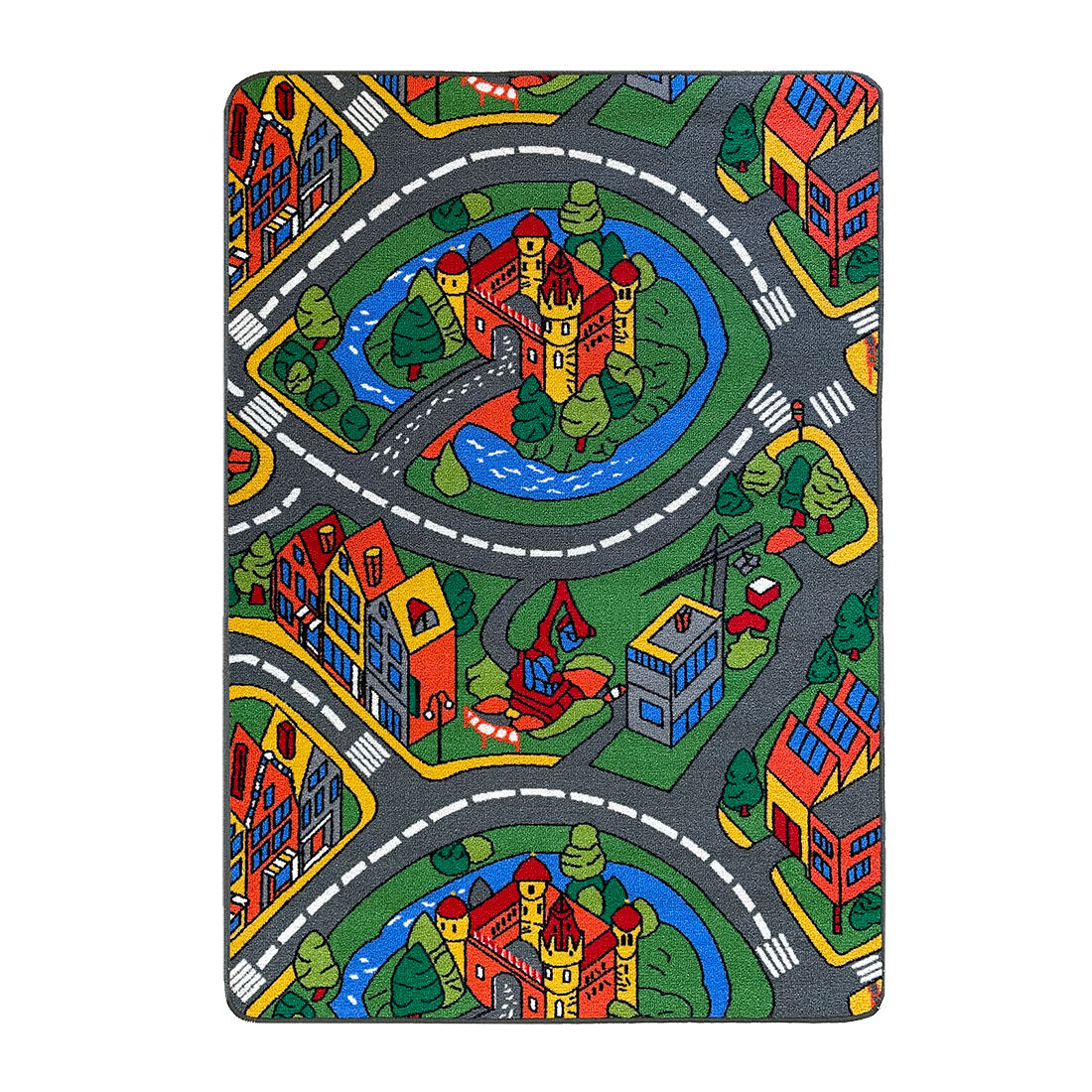 Acomoda Textil – Alfombra Infantil Ciudad Carretera para Jugar. 90x133