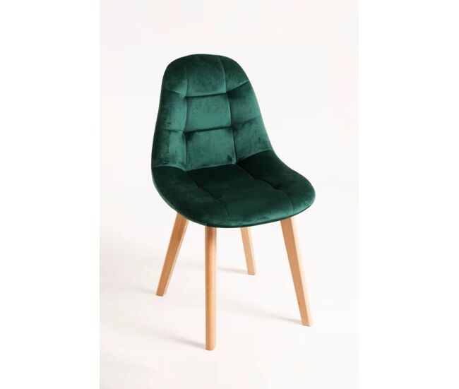 Silla kelen terciopelo - verde