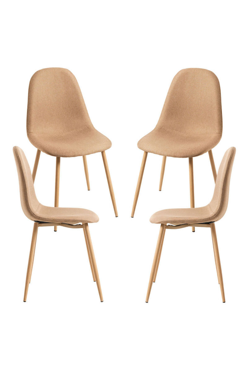 Pack 4 Sillas Teok Tela