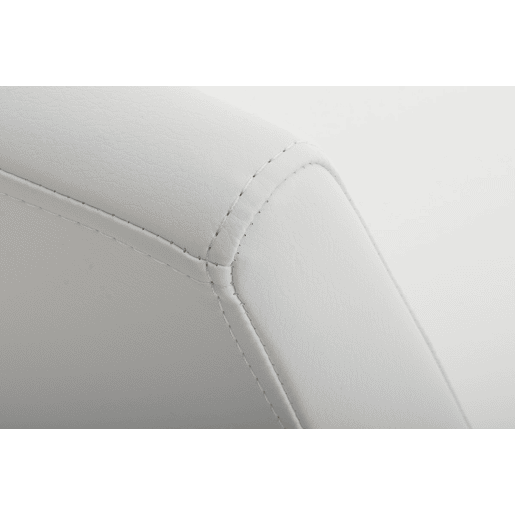 Silla de comedor Belfort Simil cuero Blanco 50X40X90 cm