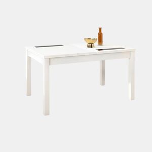 Mesa de jantar extensível Nuka Branco 140u2013180 x 75 x 90 cm