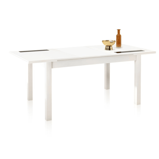 Mesa de jantar extensível Nuka Branco 140u2013180 x 75 x 90 cm