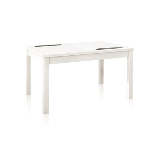 Mesa de jantar extensível Nuka Branco 140u2013180 x 75 x 90 cm