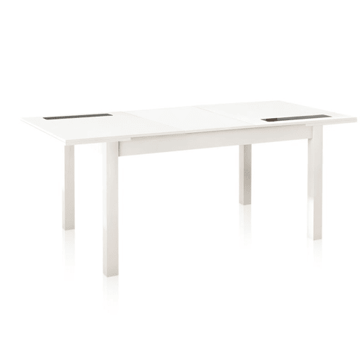 Mesa de jantar extensível Nuka Branco 140u2013180 x 75 x 90 cm