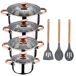 Bateria De Cocina 8 Piezas Apta Para Induccion Bateria De Cocina 8 Piezas Apta Para Induccion Gris