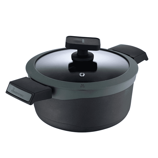 Caçarola com Tampa Masterpro GASTRO REECO MP Preto Alumínio 2,7 L Caçarola com Tampa Masterpro GASTRO REECO MP Preto Alumínio 2,7 L