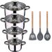 Bateria De Cocina 8 Piezas Apta Para Induccion Bateria De Cocina 8 Piezas Apta Para Induccion Gris