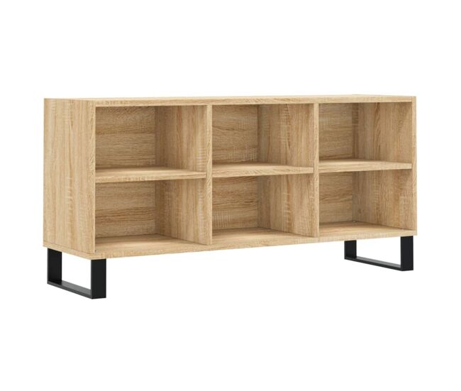 Mueble de tv madera de ingeniería roble sonoma 103,5x30x50 cm