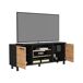 Mueble TV Kaia con Almacenamiento Multimedia Mueble TV Kaia con Almacenamiento Multimedia Negro