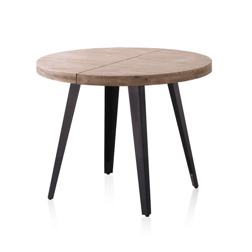 Mesa redonda extensÃvel Berg Carvalho Mel - Preto 100180 x 78 x 100 cm Mesa redonda extensÃvel Berg Carvalho Mel - Preto 100180 x 78 x 100 cm