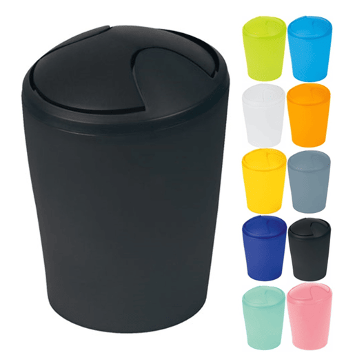 Coleção de balde de lixo Spirella preto (5L)