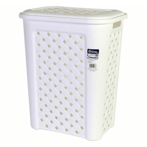Cesto de Roupa Suja Tontarelli 30 L (38 x 28 x 46 cm) Branco