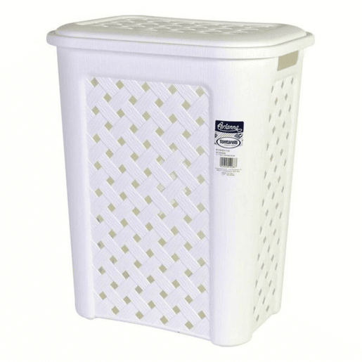 Cesto de Roupa Suja Tontarelli 30 L (38 x 28 x 46 cm) Branco