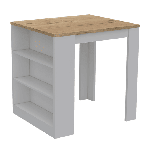 Mesa de jantar Tanna, com prateleiras