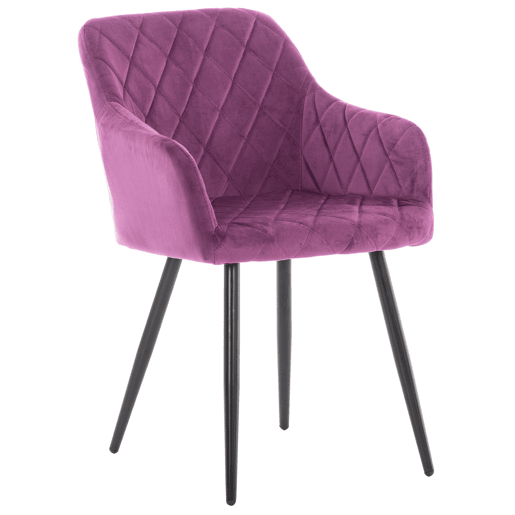 Silla de comedor Shila Terciopelo Lila 44X47X84 cm