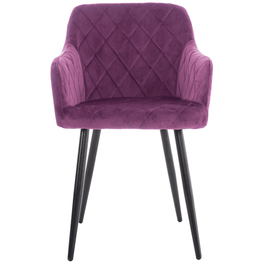 Silla de comedor Shila Terciopelo Lila 44X47X84 cm