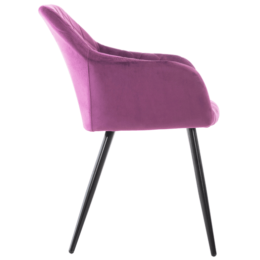 Silla de comedor Shila Terciopelo Lila 44X47X84 cm