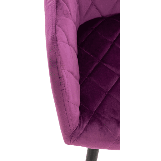 Silla de comedor Shila Terciopelo Lila 44X47X84 cm