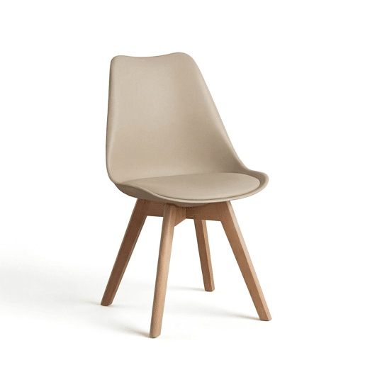 Pack 4 cadeiras de jantar Beench Areia 41 x 83 x 49 cm
