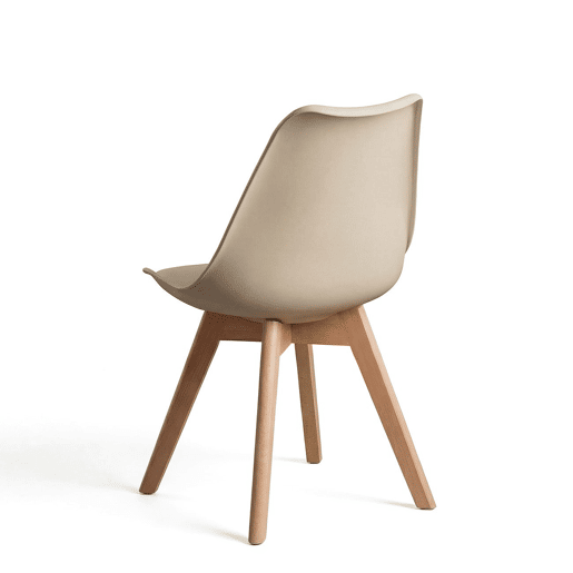 Pack 4 cadeiras de jantar Beench Areia 41 x 83 x 49 cm
