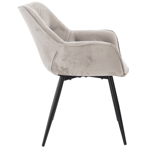 Silla Tanna en terciopelo 62X58X83 cm