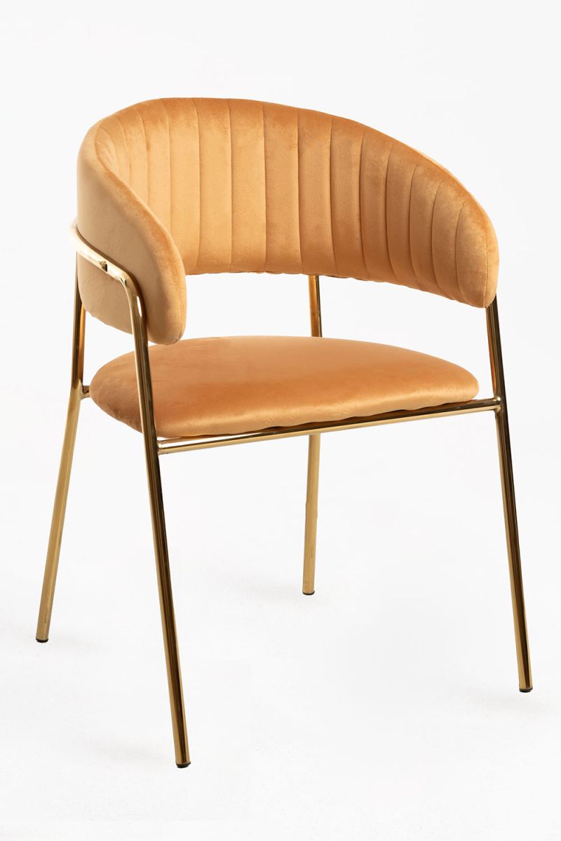 Silla Moniel Golden Terciopelo