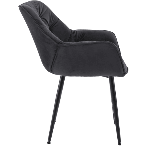 Silla Tanna en terciopelo 62X58X83 cm