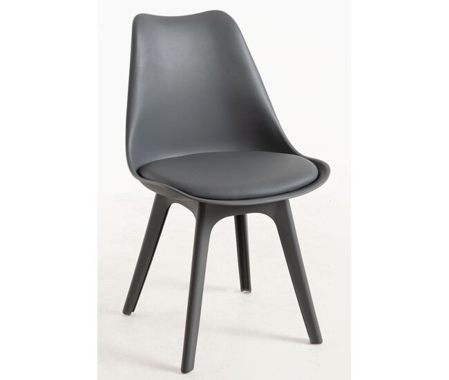Pack 6 sillas synk suprym - gris oscuro