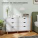 Cómoda con Cajone PB, Pino HOMCOM, hogar - muebles de dormitorio Cómoda con Cajone PB, Pino HOMCOM, hogar - muebles de dormitorio Blanco