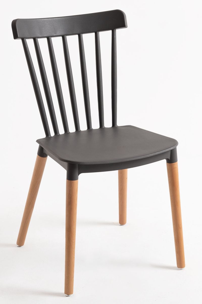 Silla Leka Gris Oscuro