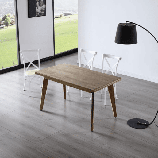 Mesa de jantar Kay Carvalho melífero 150 x 76 x 90 cm