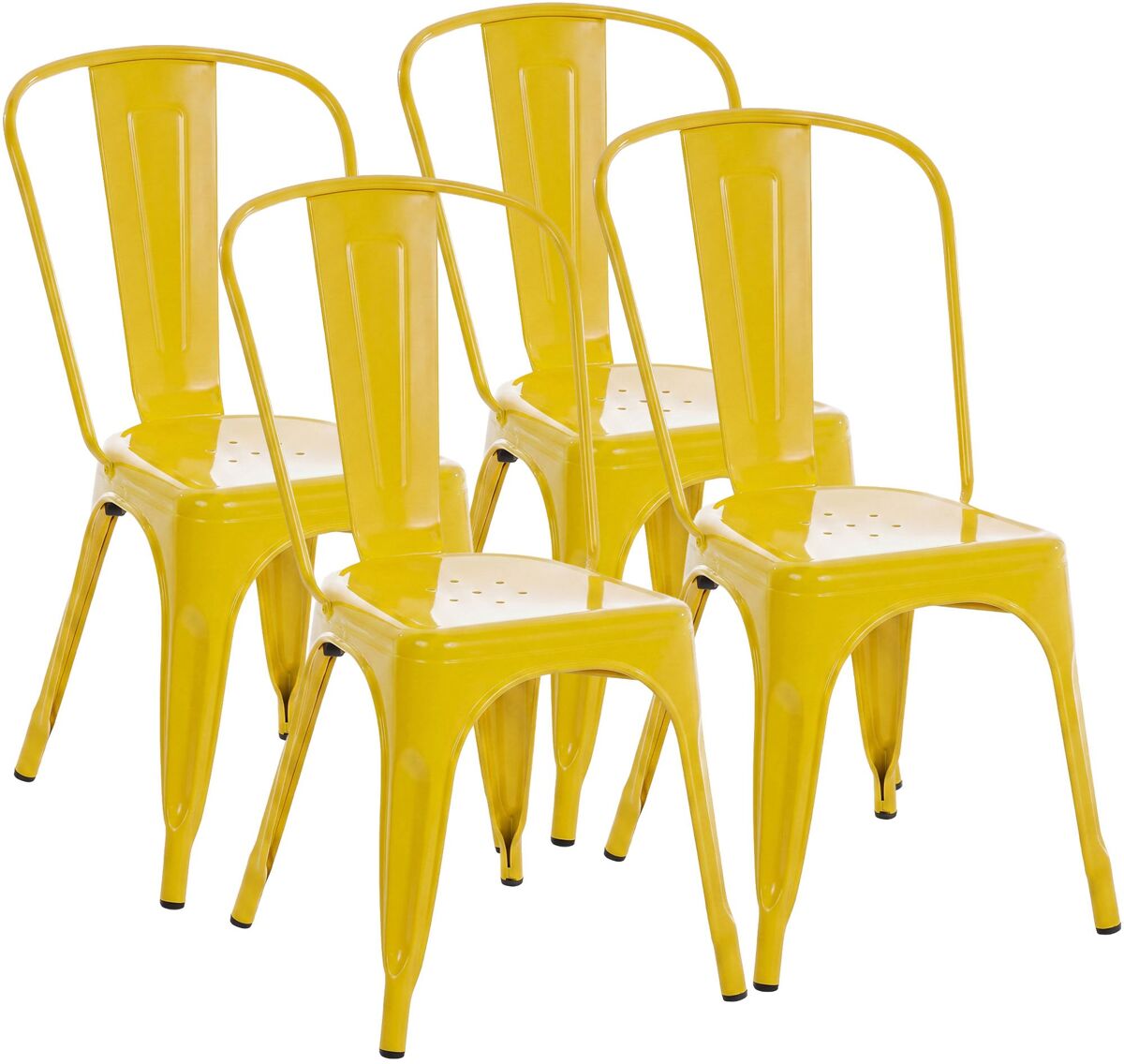 Set De 4 Silla de comedor - Benedikt - Metal