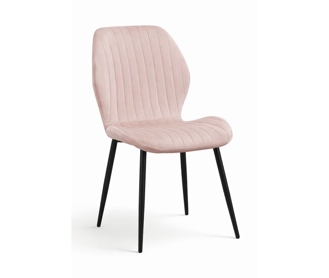 Silla Line Terciopelo - Rosa