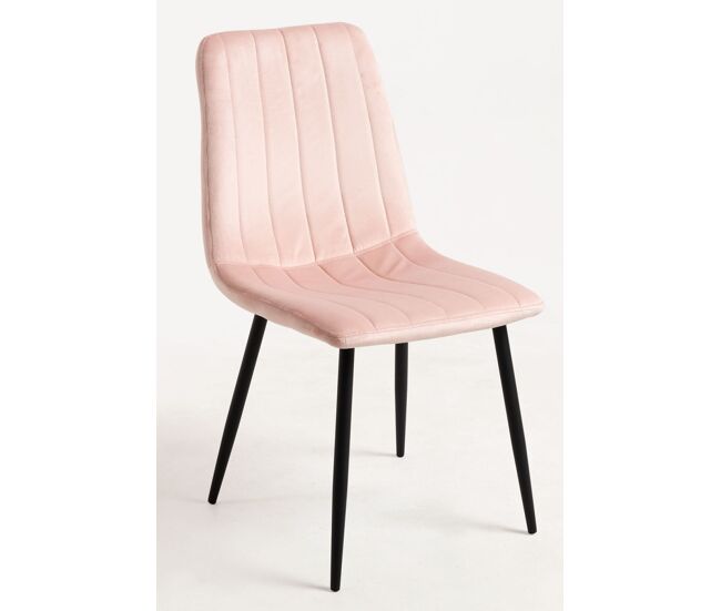 Silla liny terciopelo - rosa