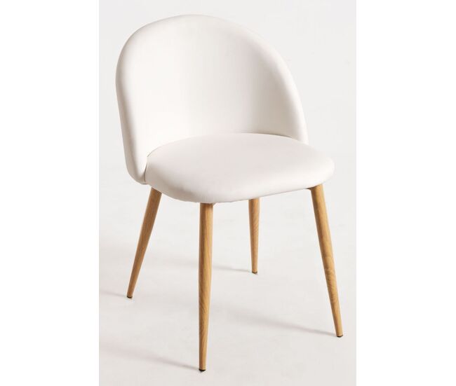Silla vint polipiel - blanco