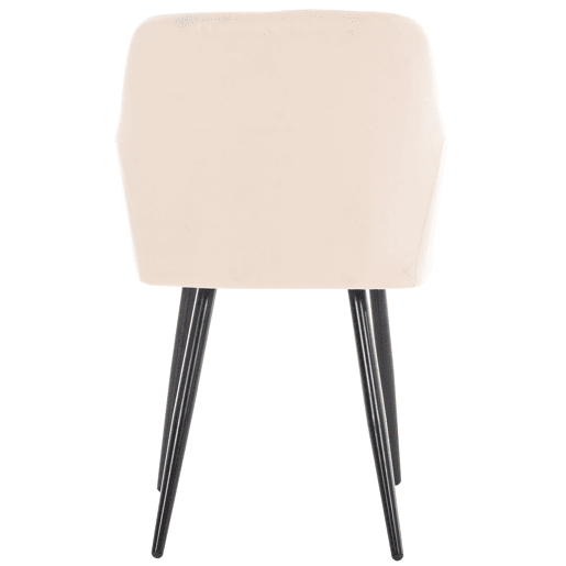 Silla de comedor Shila Terciopelo Beige 44X47X84 cm