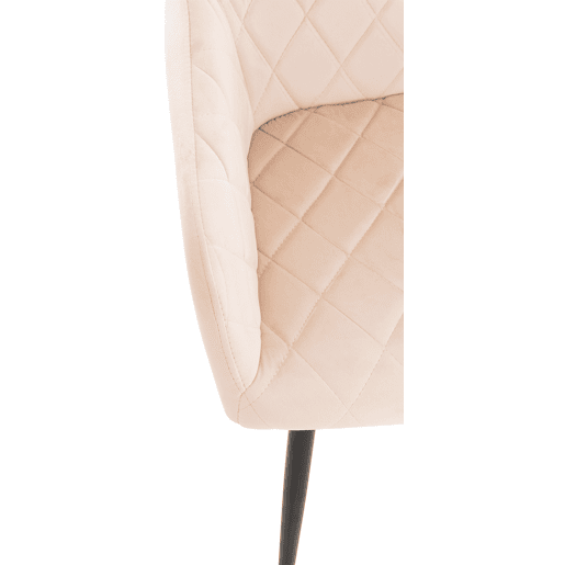Silla de comedor Shila Terciopelo Beige 44X47X84 cm