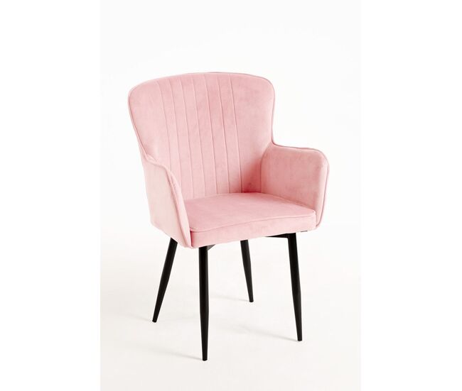 Silla dalye terciopelo - rosa