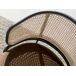 Silla giratoria terciopelo y rattan Silla giratoria terciopelo y rattan Marrón