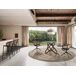 Silla giratoria terciopelo y rattan Silla giratoria terciopelo y rattan Marrón