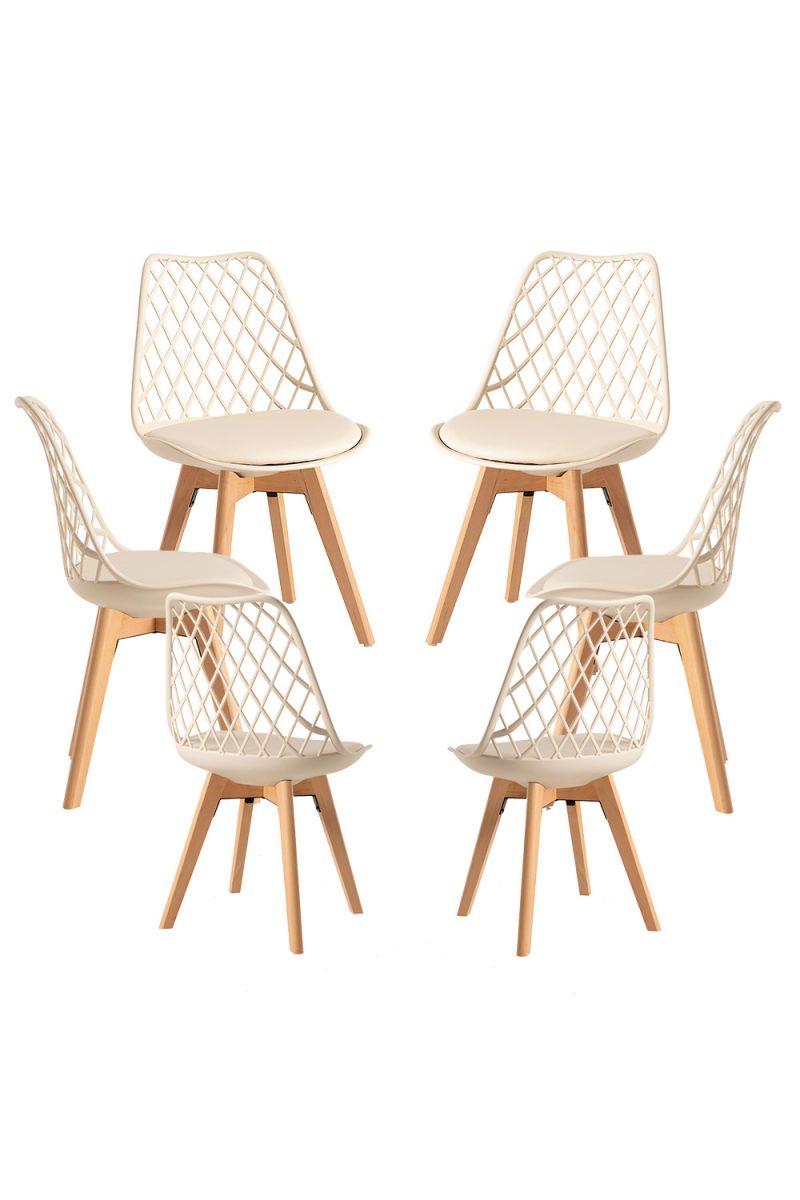 Pack 6 sillas mima - beige