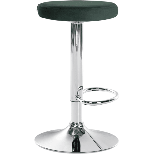 Taburete de bar Ponte tapizado en terciopelo Verde 38.5X38.5X60 cm