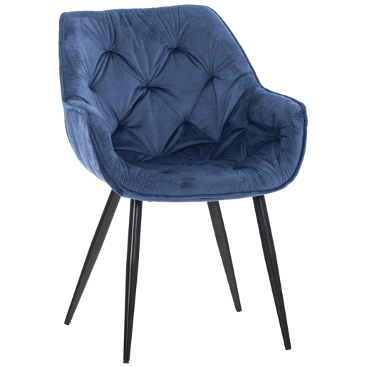 Silla Tanna en terciopelo 62X58X83 cm
