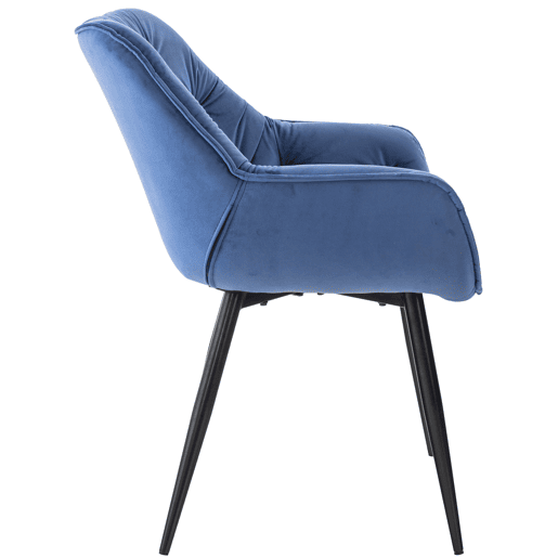 Silla Tanna en terciopelo 62X58X83 cm